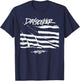 Dayseeker Merch, A Flag Design, White Color T-Shirt - T-Shirt | Navy