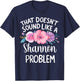 Shannon Personalized Cute Flower Girls Shannon Name T-Shirt - T-Shirt | Navy