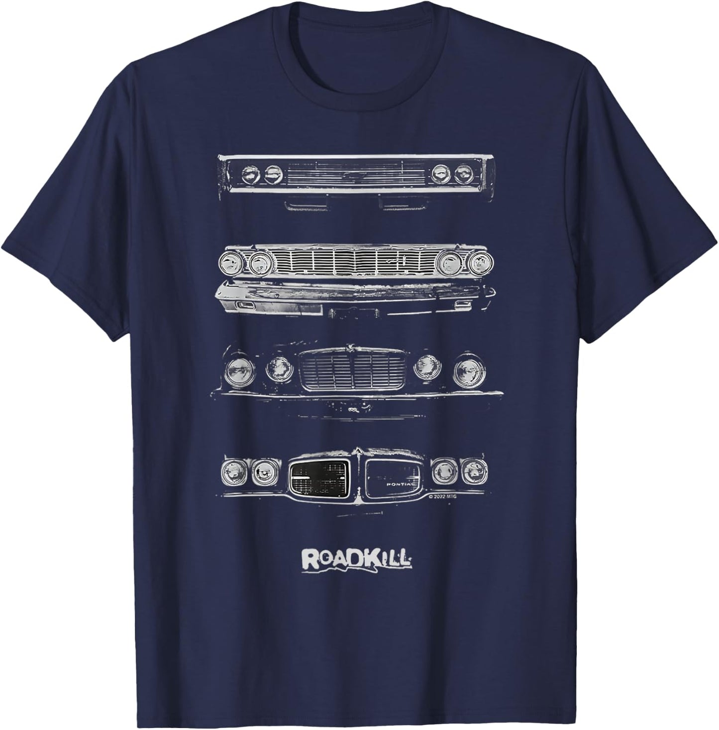 Roadkill Grilles Adult T-Shirt - T-Shirt | Navy