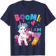 7 Years Old Unicorn Flossing 7th Birthday Girl Unicorn Party T-Shirt - T-Shirt | Navy