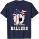 Busy Raising Ballers Baseball Soccer - Soccer mom T-Shirt - T-Shirt | Navy
