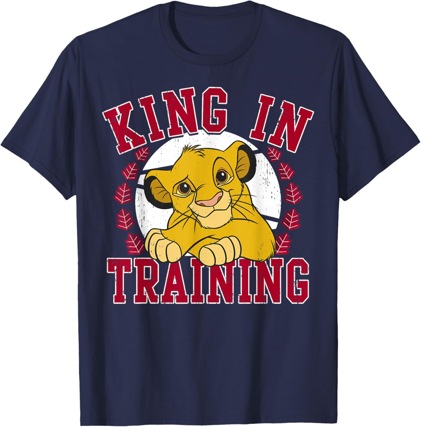 Disney The Lion King Simba King In Training Portrait T-Shirt - T-Shirt | Navy