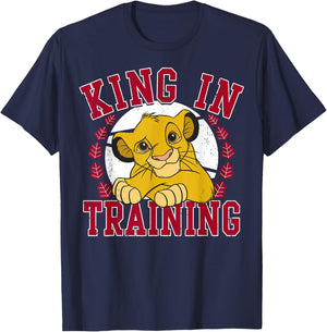 Disney The Lion King Simba King In Training Portrait T-Shirt - T-Shirt | Navy