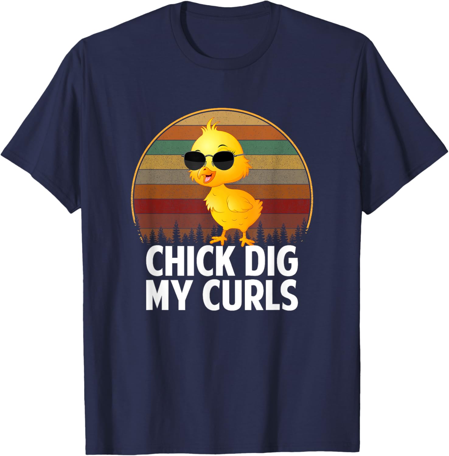 Chicks dig my curls, hair toddler T-Shirt - T-Shirt | Navy