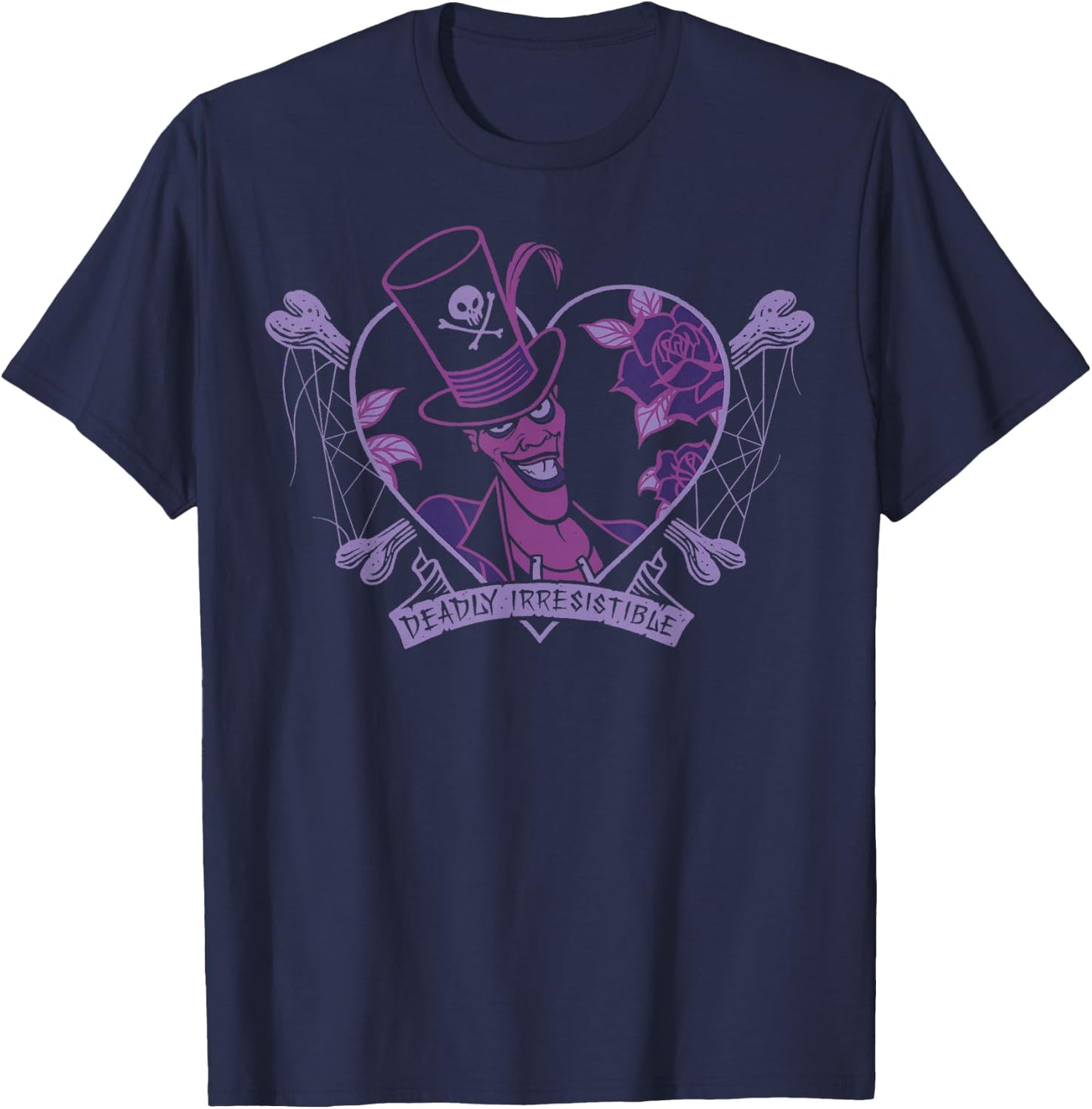 Disney Villains Valentine's Day Dr. Facilier Deadly Vintage T-Shirt - T-Shirt | Navy