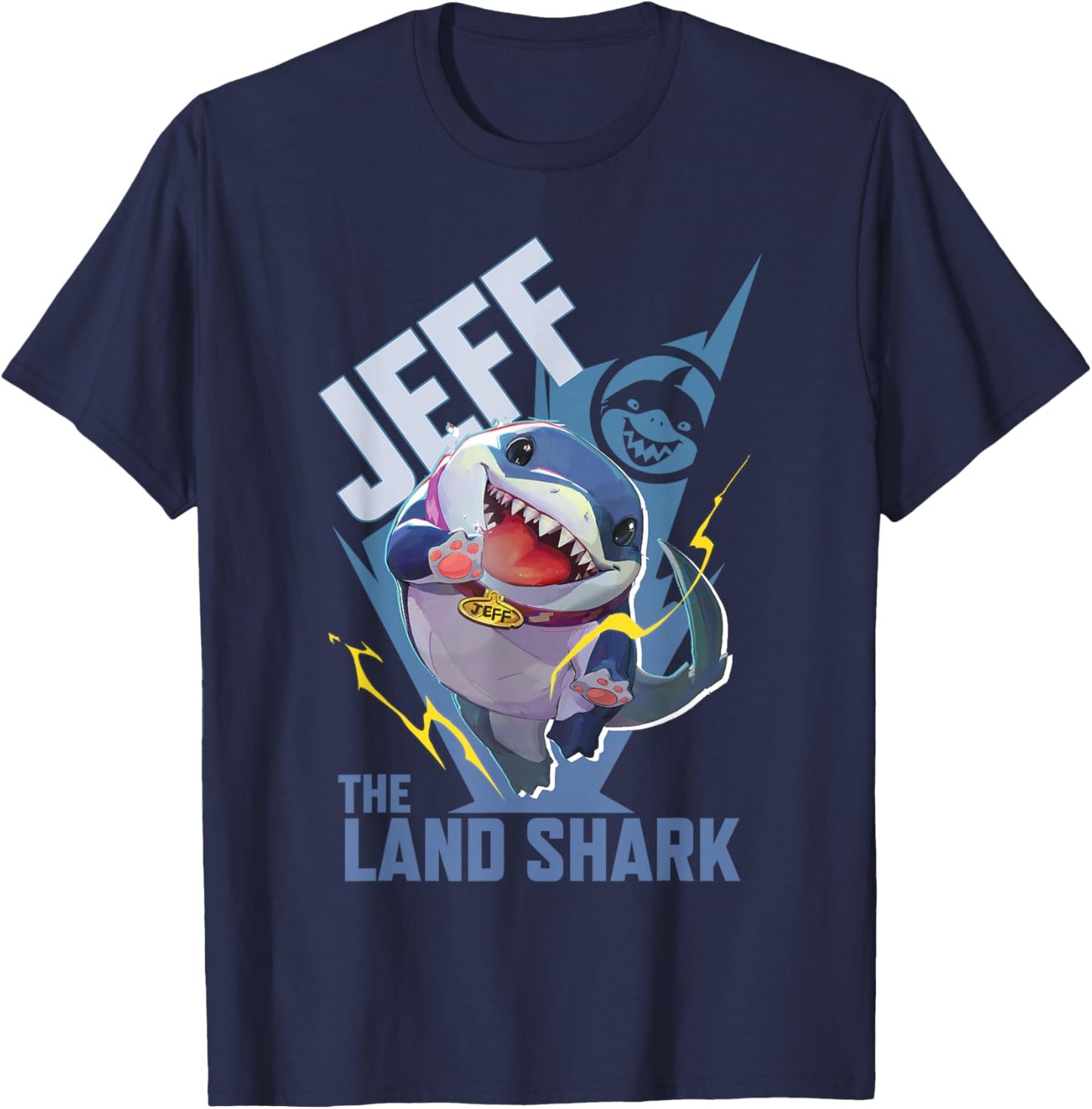 Marvel Rivals Gamerverse PVP Super Hero Jeff the Land Shark T-Shirt - T-Shirt | Navy