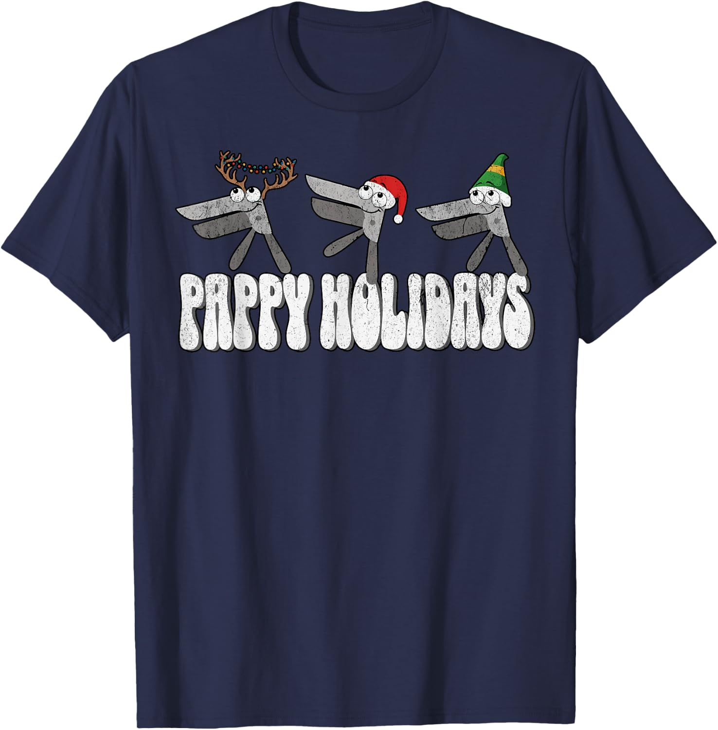 Reindeer Speculum Crew OBGYN Nurse Obstetrics Doula Xmas T-Shirt - T-Shirt | Navy