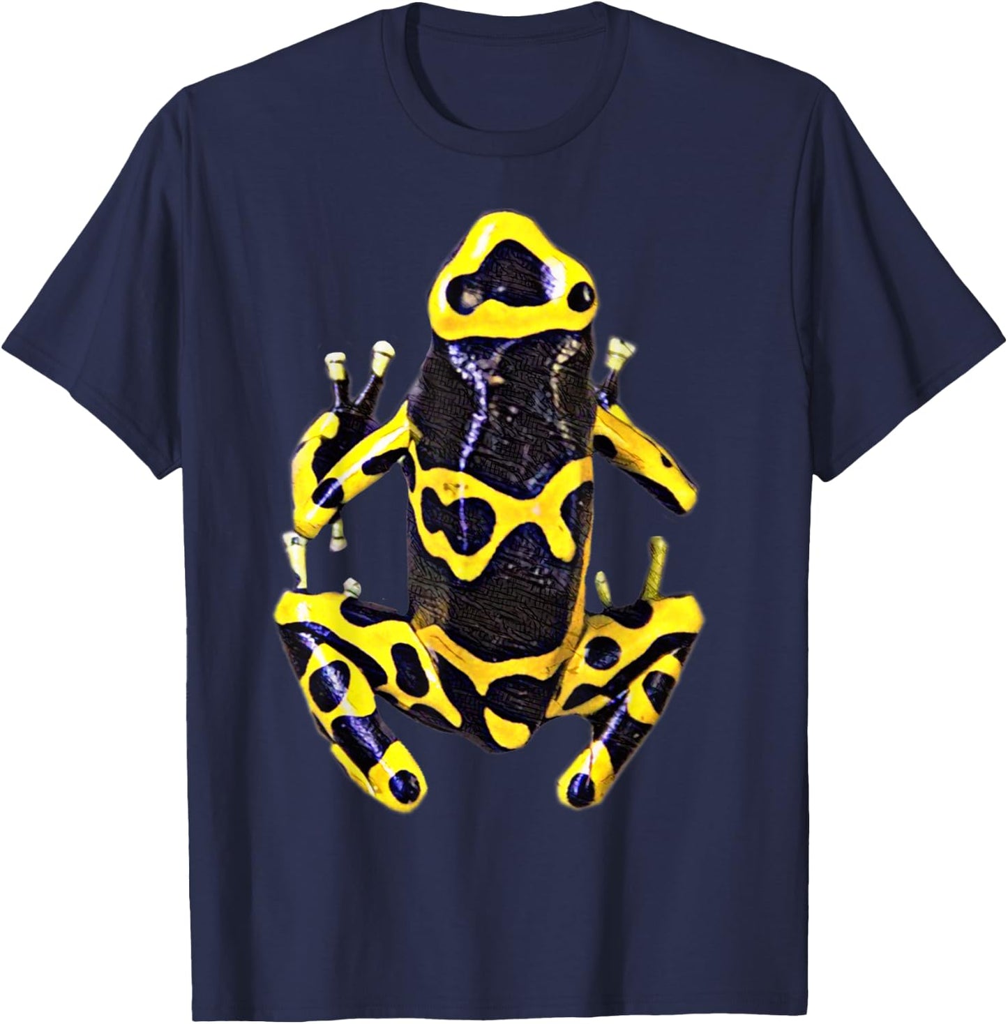 Yellow Poison Arrow Frog Designs Poison Dart Arrow Frog T-Shirt - T-Shirt | Navy