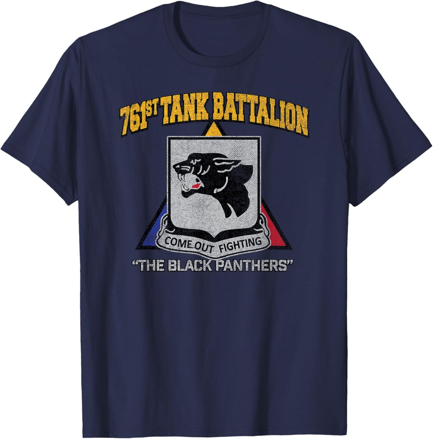 American Marauder: 761st Tank Battalion WWII Black Panthers T-Shirt - T-Shirt | Navy