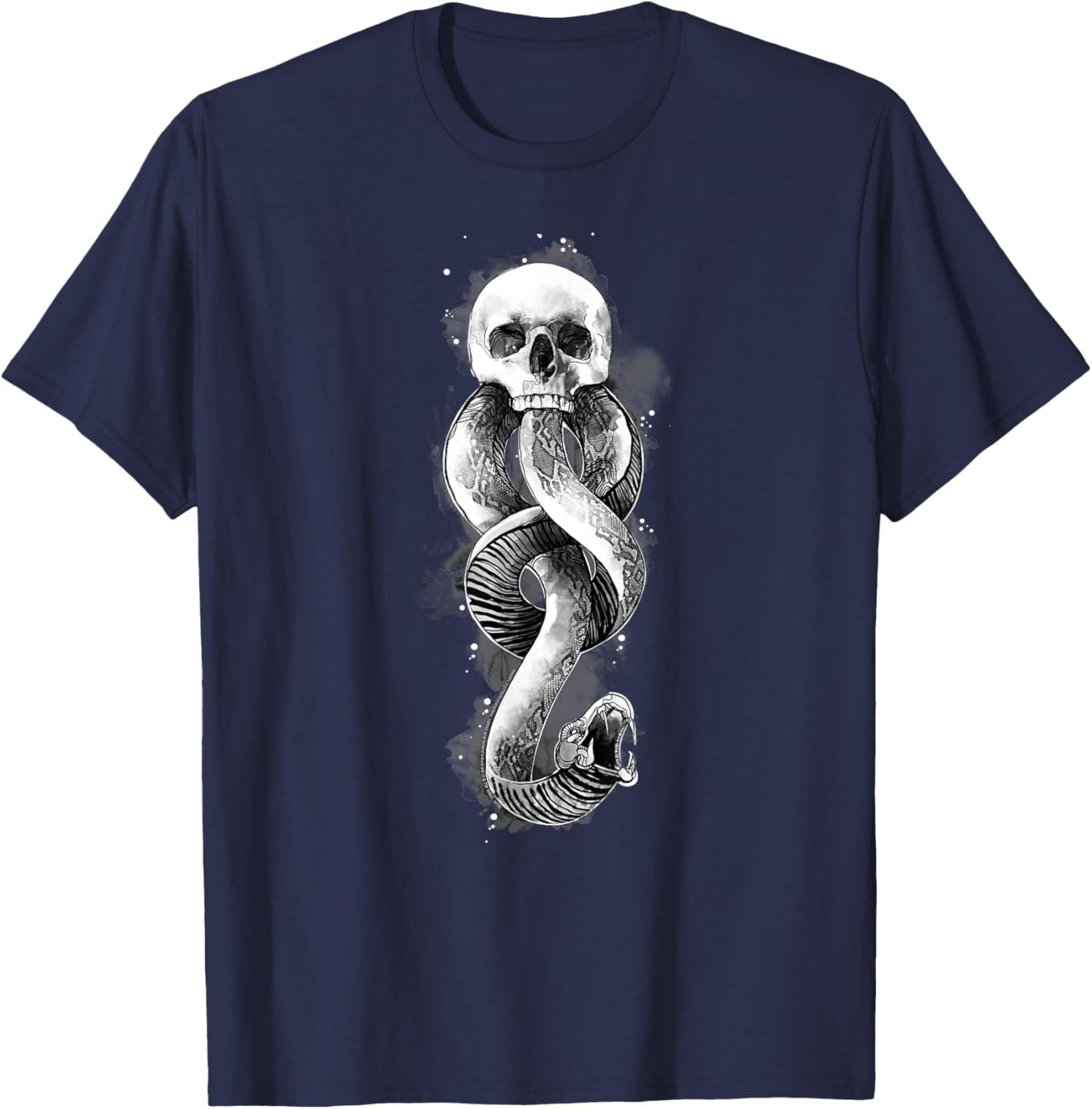 Harry Potter Dark Mark Watercolor T-Shirt - T-Shirt | Navy
