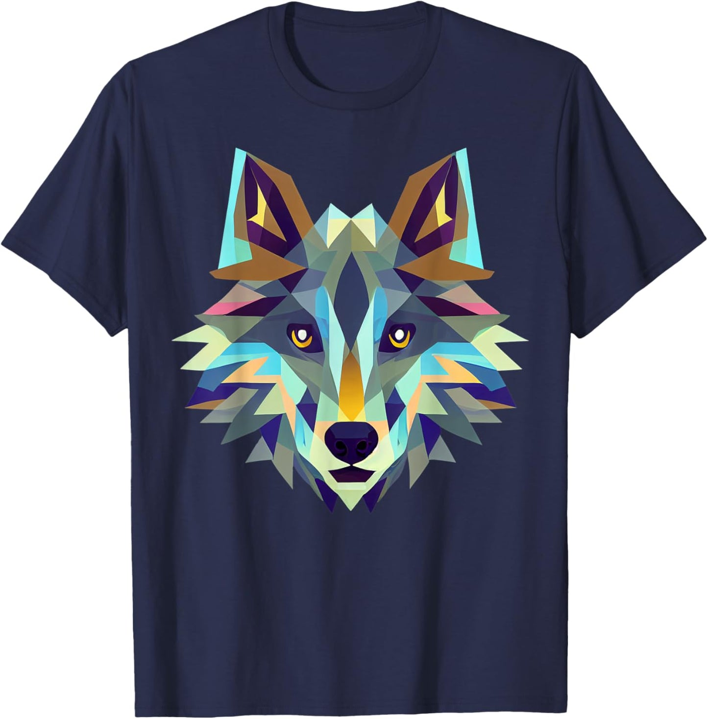 Wolf Animal for Wolf lovers Wolf Art Canis lupus wolfdog Men Women Kids T-Shirt - T-Shirt | Navy