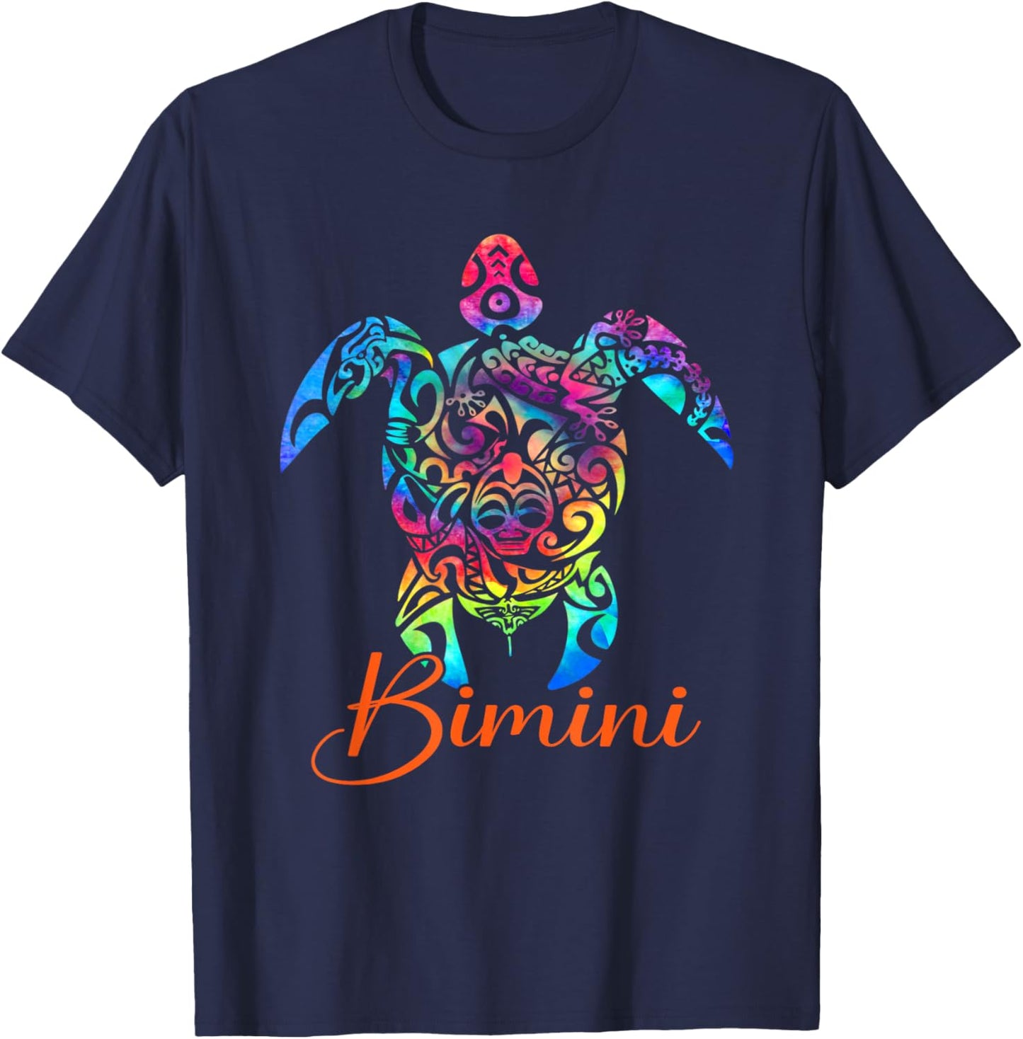 Bimini Bahamas Sea Turtle Family Vacation Summer Beach 2026 T-Shirt - T-Shirt | Navy