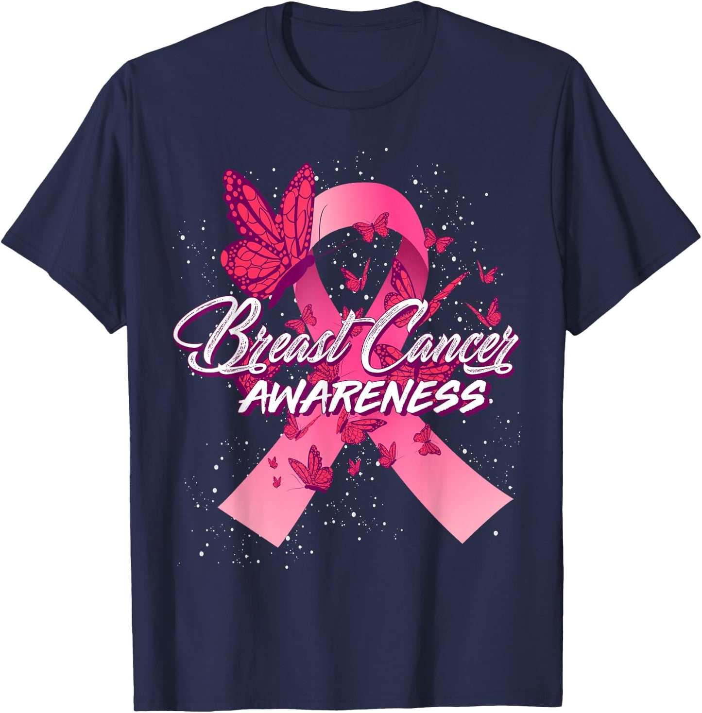 Breast Cancer Awareness T-Shirt - T-Shirt | Navy