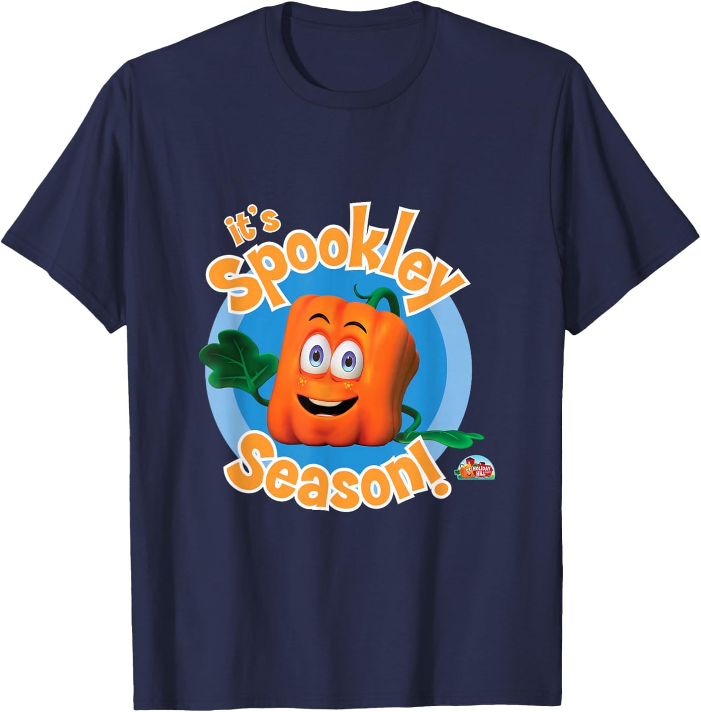 Spookley the Square Pumpkin | It's Spookley Season! T-Shirt - T-Shirt | Navy