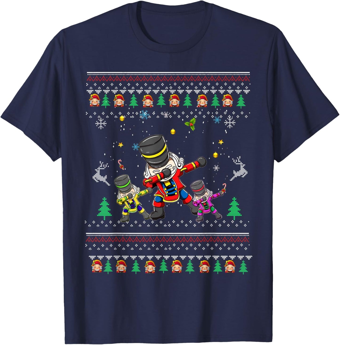 Ugly Dabbing Nutcracker Christmas Costume Nutcracker Kids T-Shirt - T-Shirt | Navy