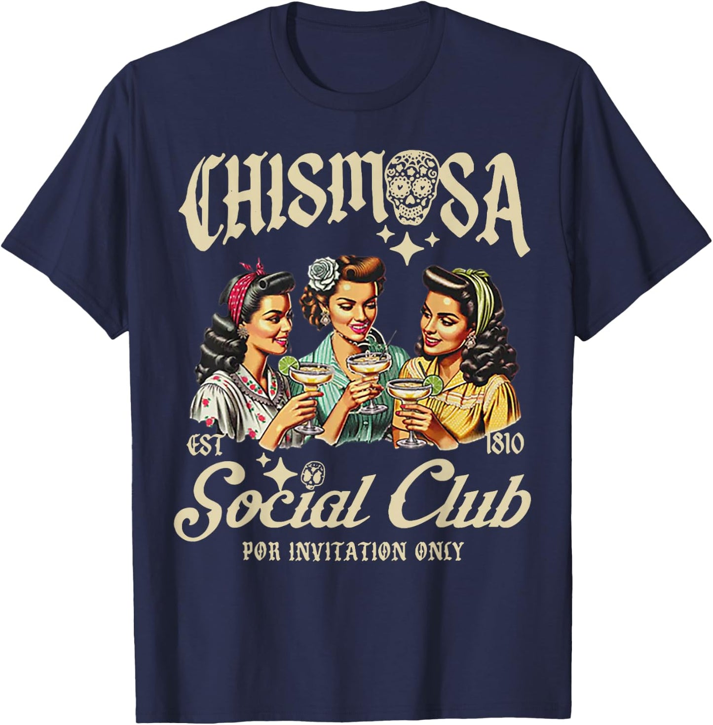 Chismosa Social Club T-Shirt - T-Shirt | Navy