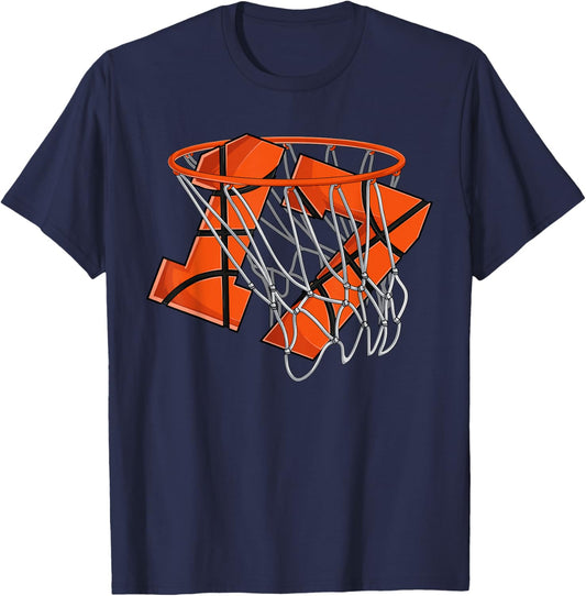 17th Birthday Basketball Shirt Men, Boys 17 Year Old T-Shirt - T-Shirt | Navy