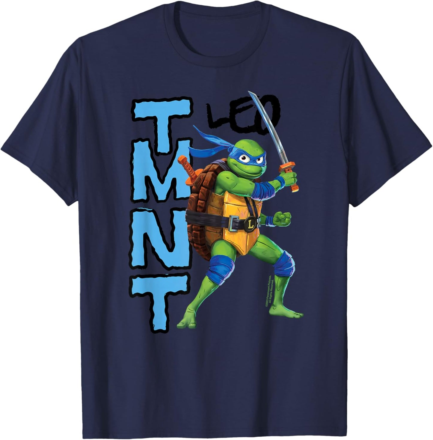 Teenage Mutant Ninja Turtles: Mutant Mayhem Leo T-Shirt - T-Shirt | Navy