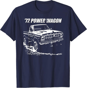 1972 Power Wagon Graphic T-Shirt - T-Shirt | Navy