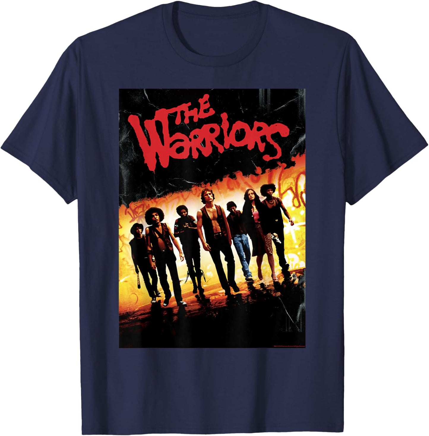 The Warriors Classic Poster Small T-Shirt - T-Shirt | Navy