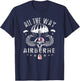 Vintage Army 82nd Airborne All The Way Skull Maroon Beret T-Shirt - T-Shirt | Navy