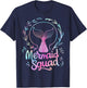 Mermaid Squad Of The Birthday Mermaid T-Shirt - T-Shirt | Navy