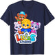 RV AppStudios Official Characters | Lucas & Friends Gang Small T-Shirt - T-Shirt | Navy