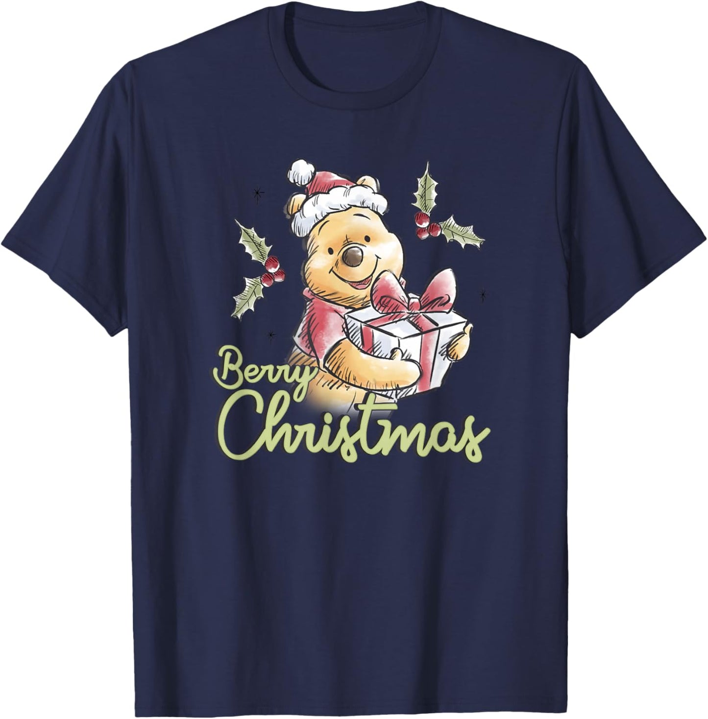 Disney Winnie the Pooh Berry Christmas T-Shirt - T-Shirt | Navy