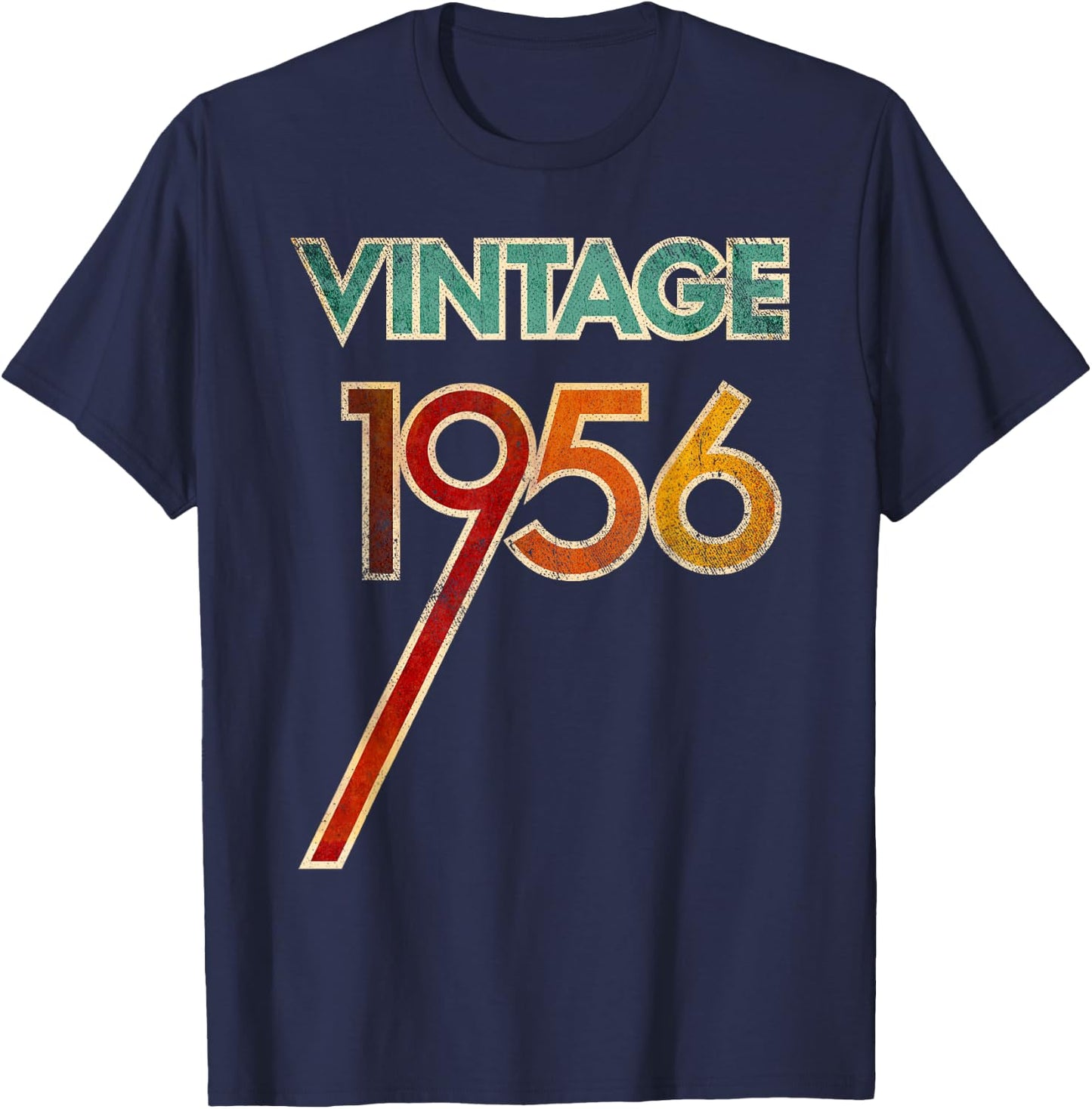 Vintage 1956 65th Birthday Outfit Women 65 Years Old T-Shirt - T-Shirt | Navy