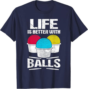 Cardio Drumming Life Is Better With Balls Fitness Workout T-Shirt - T-Shirt | Navy