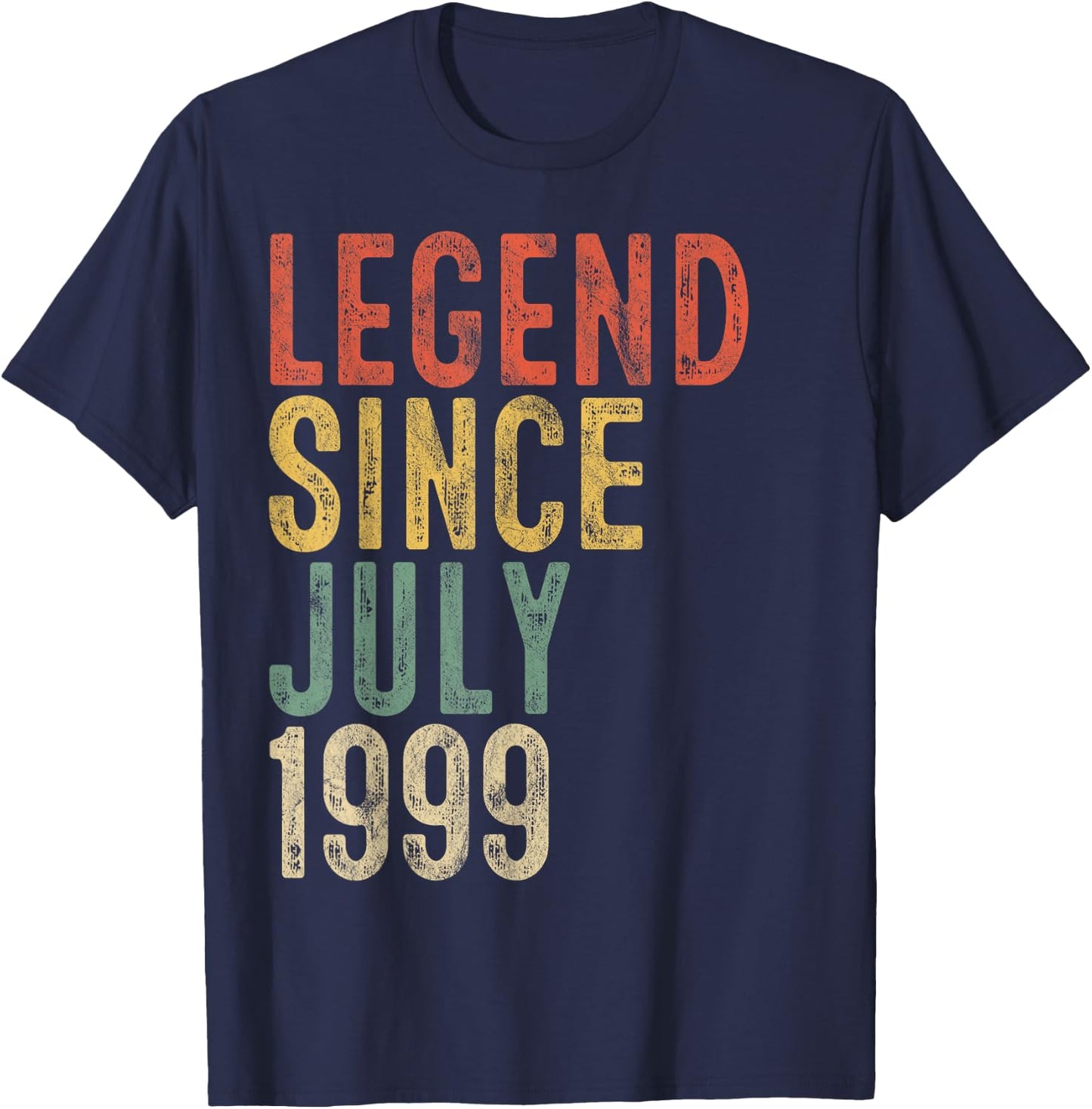 Legend Since July 1999 21st Birthday Gift 21 Year Old T-Shirt - T-Shirt | Navy