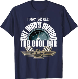American Classic Tbird 427 Muscle Car Cool Tachometer T-Shirt - T-Shirt | Navy