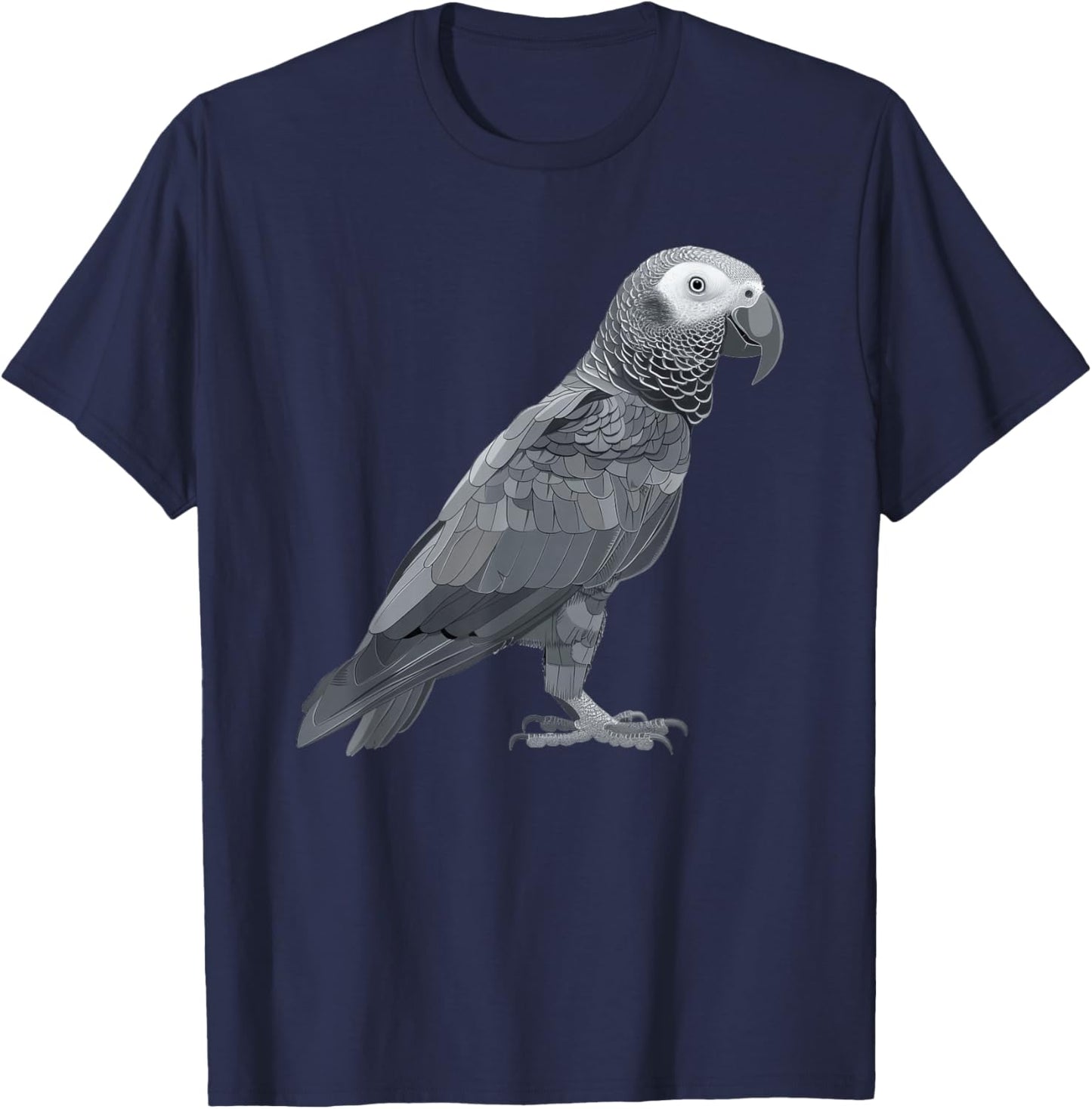 Timneh African Grey Retro T-Shirt - T-Shirt | Navy