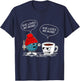 She Loves Me More Crochet Yarn And Coffee Funny Crocheting T-Shirt - T-Shirt | Navy