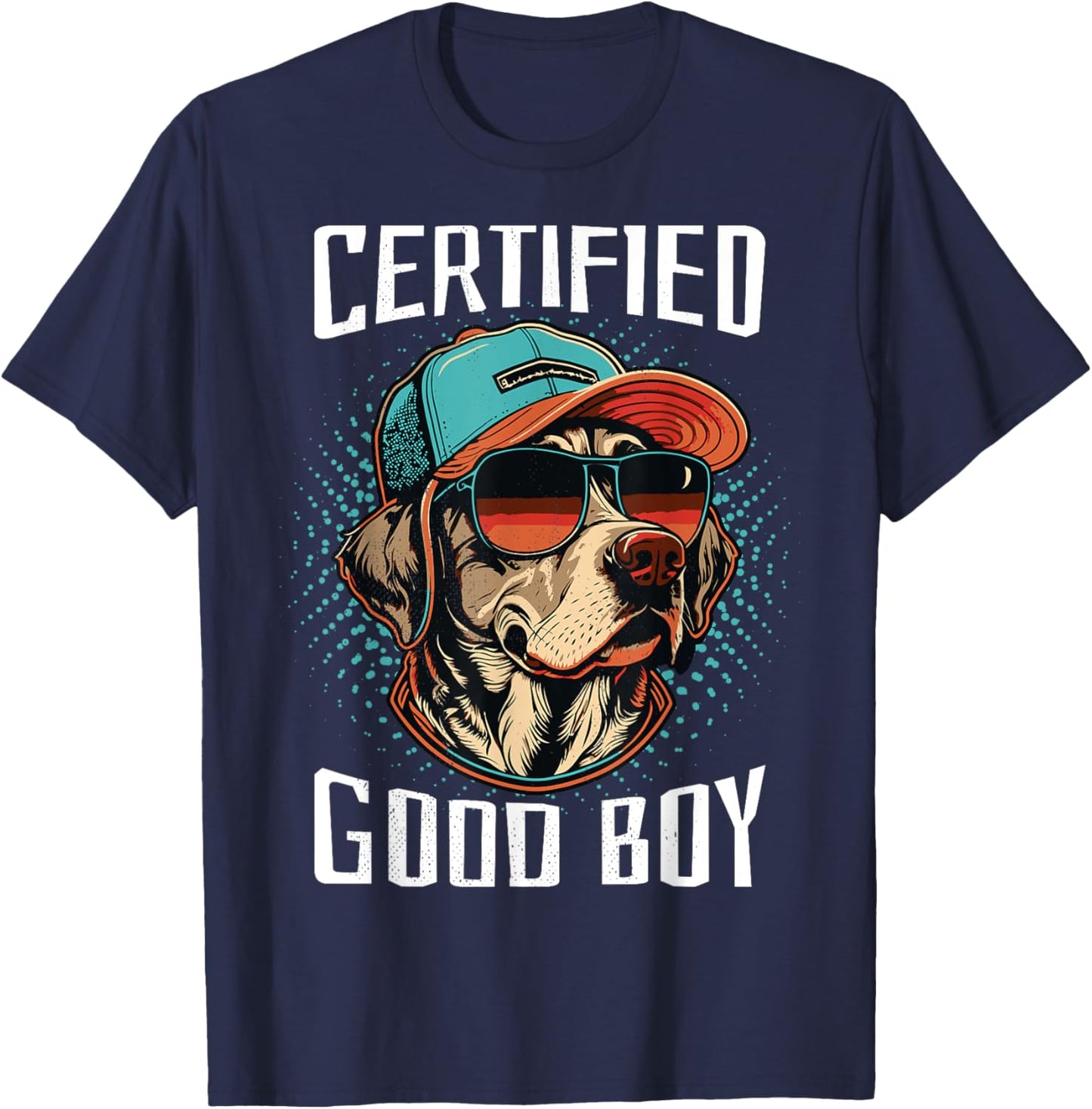 Labrador. Certified good boy. T-Shirt - T-Shirt | Navy