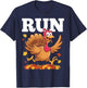 Turkey Run Costume Thanksgiving Running Turkey Trot T-Shirt - T-Shirt | Navy