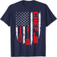 Funny Chef Cooking Vintage American Flag 4th of July T-Shirt - T-Shirt | Navy
