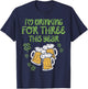 For Three Im Drinking St Patricks Day Men Pregnancy Dad Baby T-Shirt - T-Shirt | Navy