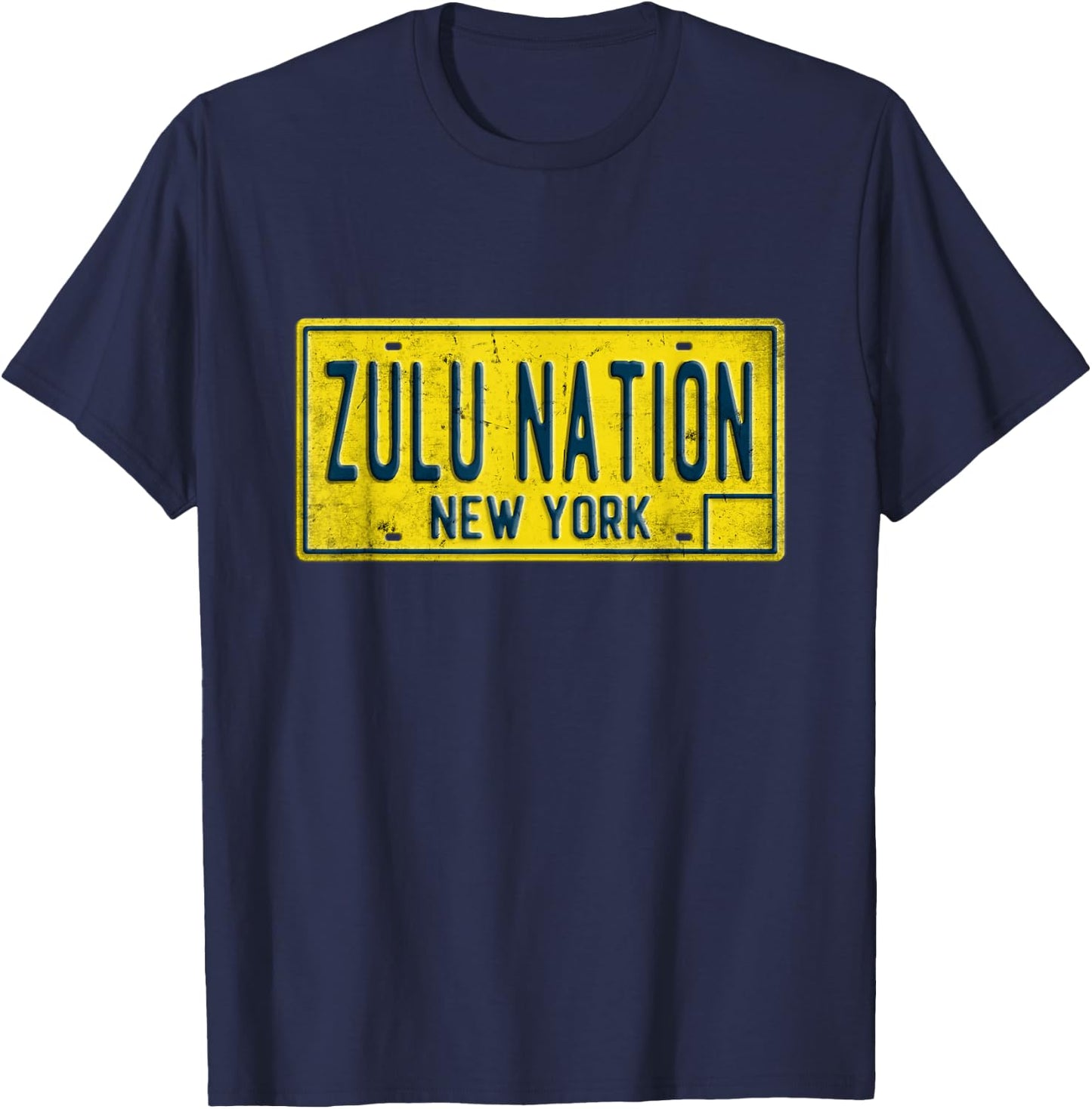 Old School Zulu Nation Hip Hop Rap Music New York NYC T-Shirt - T-Shirt | Navy