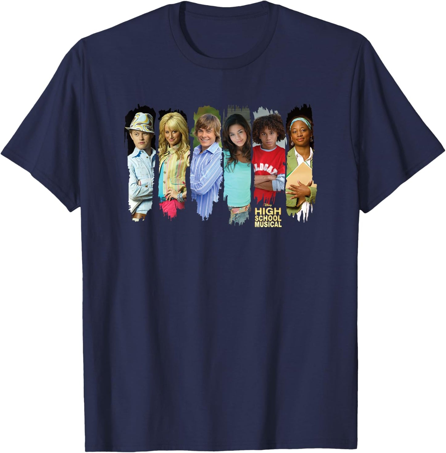 Disney Channel High School Musical Characters T-Shirt - T-Shirt | Navy