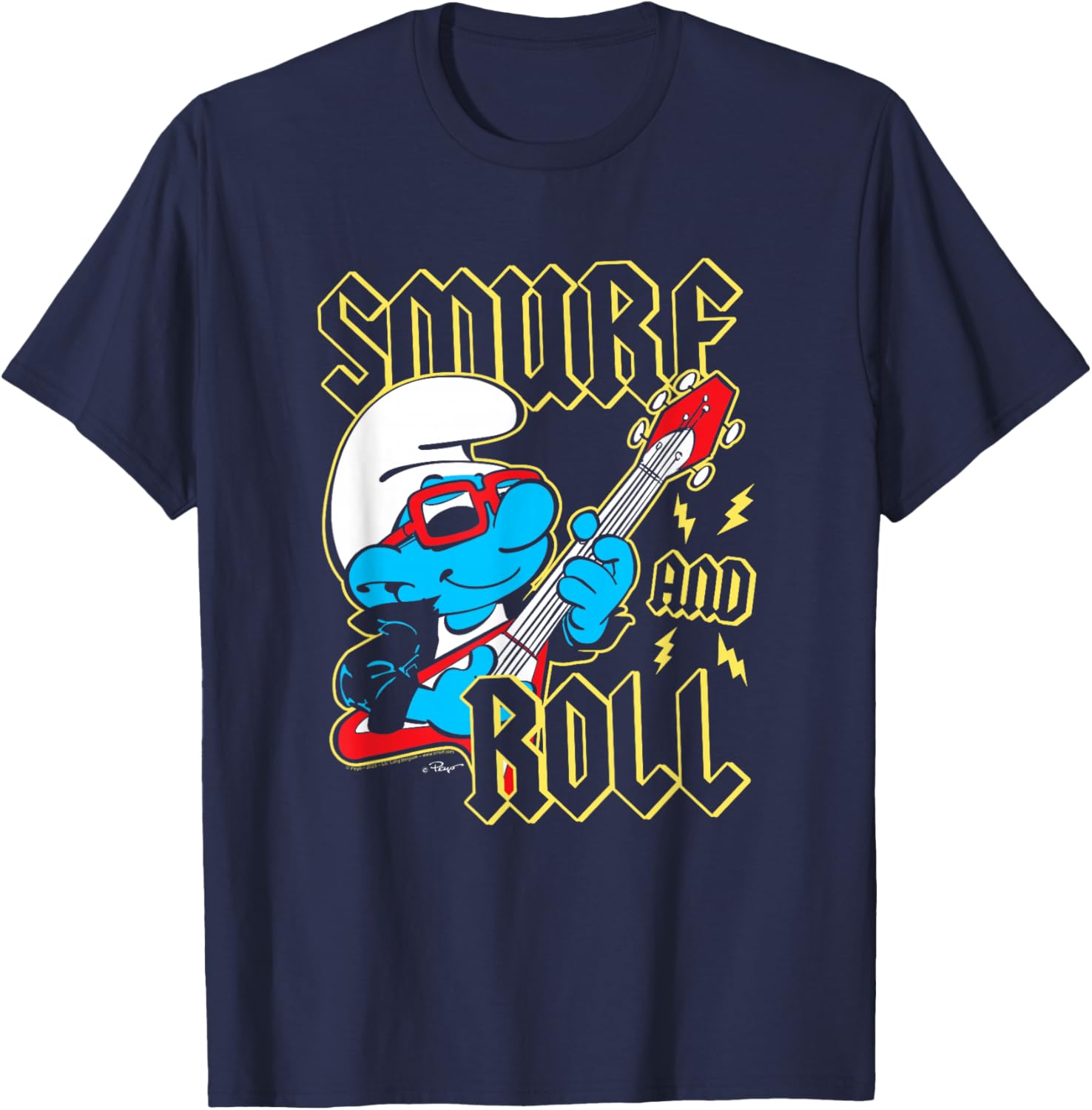 The Smurfs Smurf and Roll T-Shirt - T-Shirt | Navy