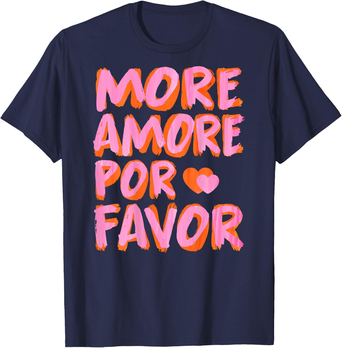 More Amore Por Favor X More Love Self Love Selflove Back T-Shirt - T-Shirt | Navy