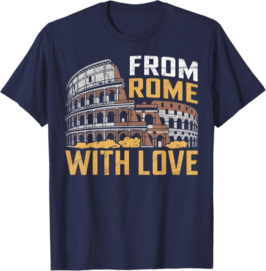 From Rome with Love Roman Empire T-Shirt - T-Shirt | Navy