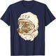 Laika Dog Sputnik Space Space Travel USSR T-Shirt - T-Shirt | Navy