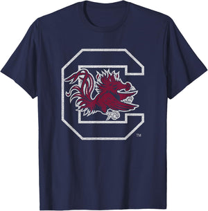 South Carolina Gamecocks Vintage Icon Black T-Shirt - T-Shirt | Navy