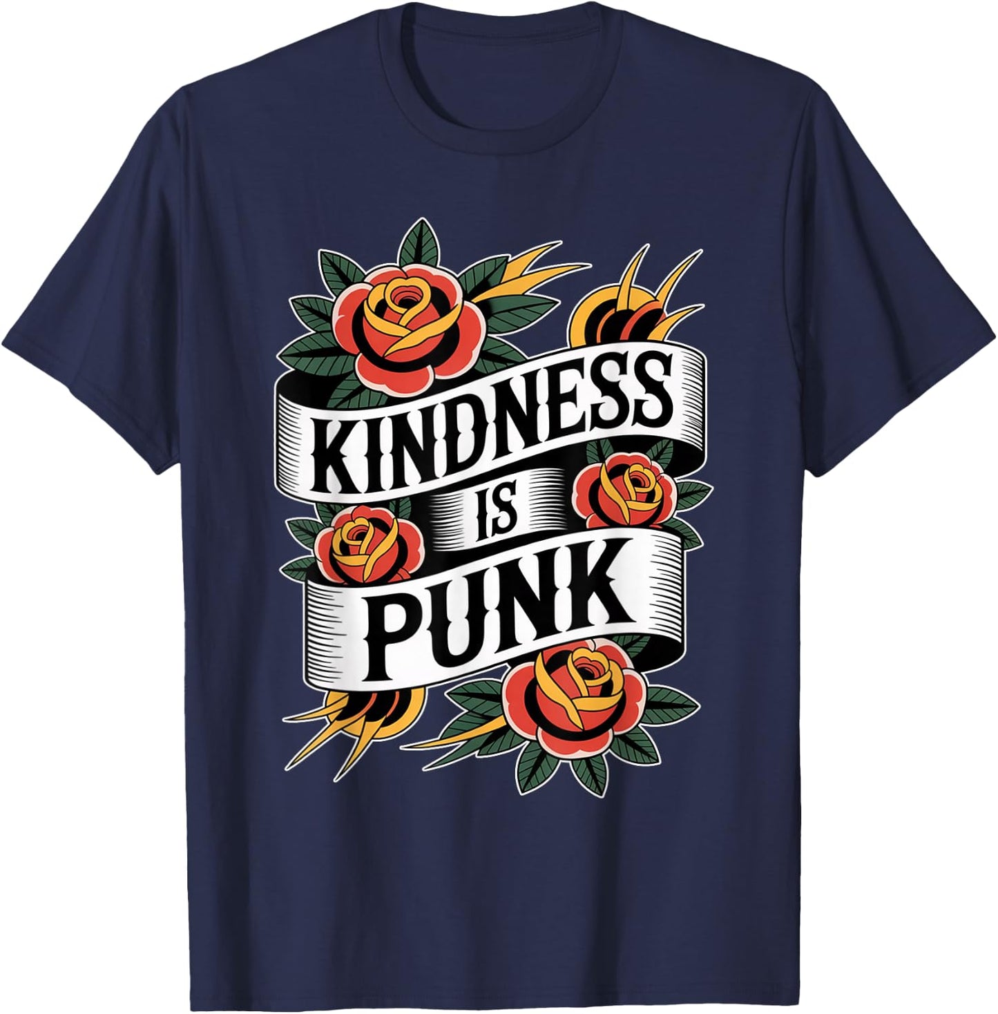 Kindness is Punk T-Shirt - T-Shirt | Navy