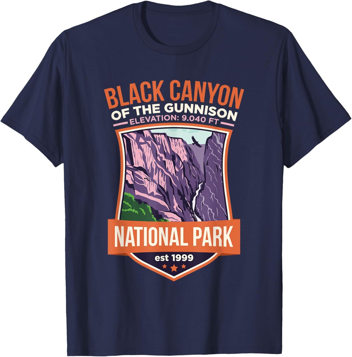 Black Canyon of the Gunnison National Park US Colorado T-Shirt - T-Shirt | Navy
