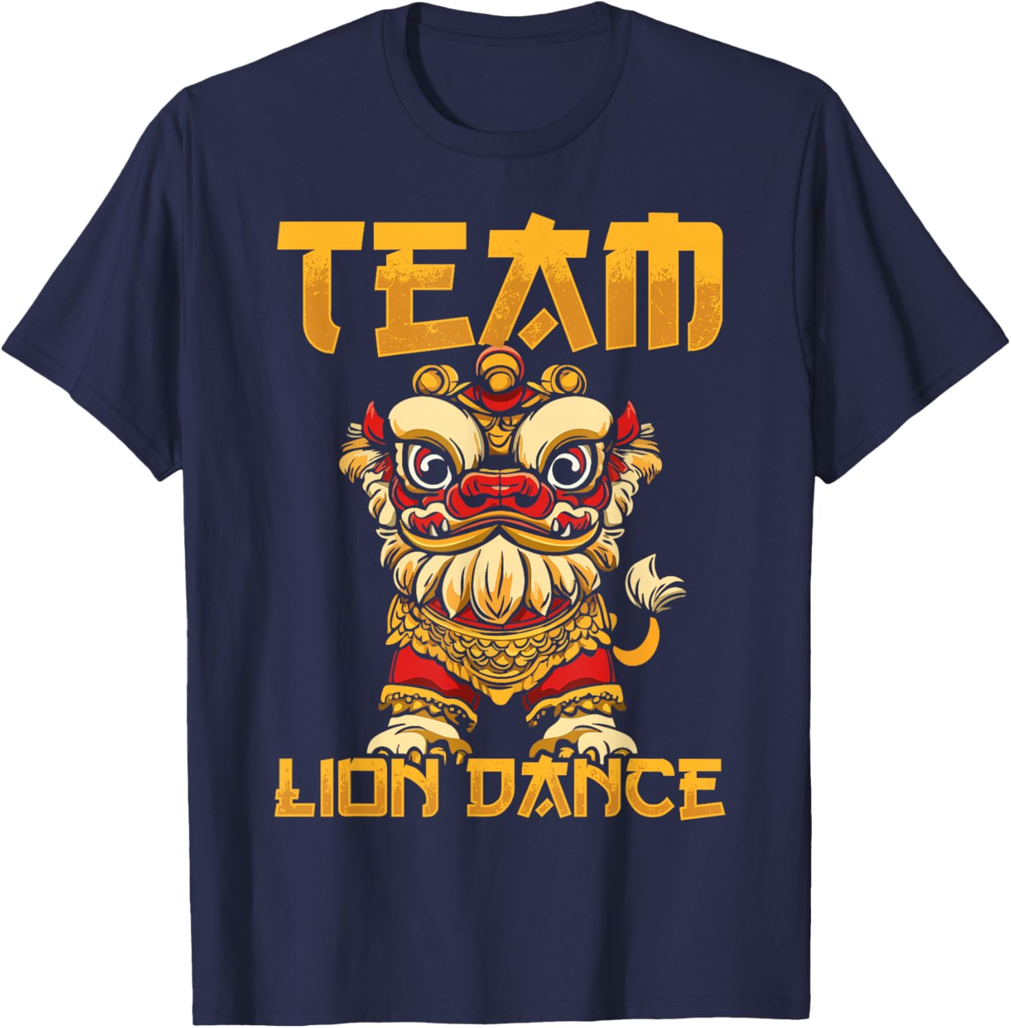 Lion Dance Lunar New Year Chinese New Year Lion Dance T-Shirt - T-Shirt | Navy