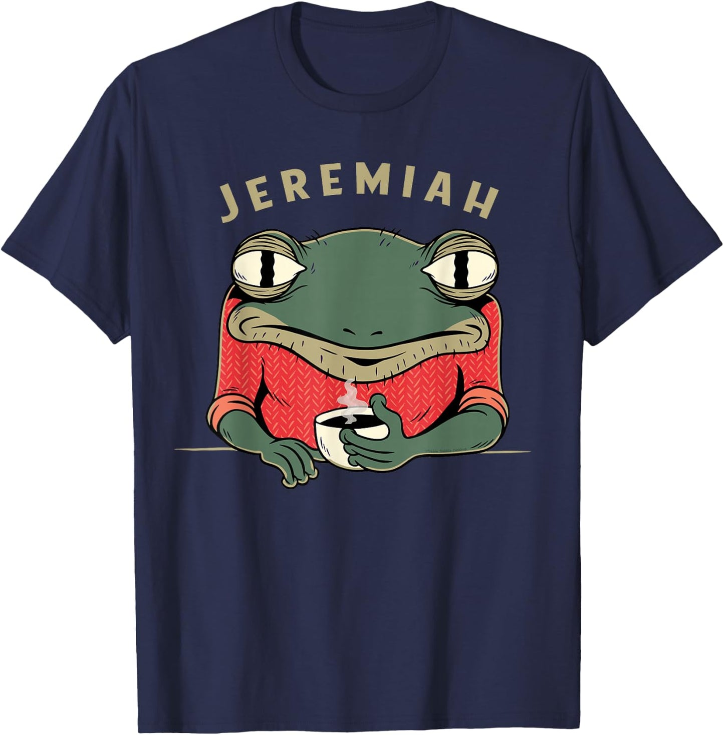 Retro Music Funny Jeremiah the Bullfrog Classic Rock T-Shirt - T-Shirt | Navy