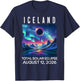 Iceland Eclipse 2026 August 12 Total Solar Eclipse T-Shirt - T-Shirt | Navy